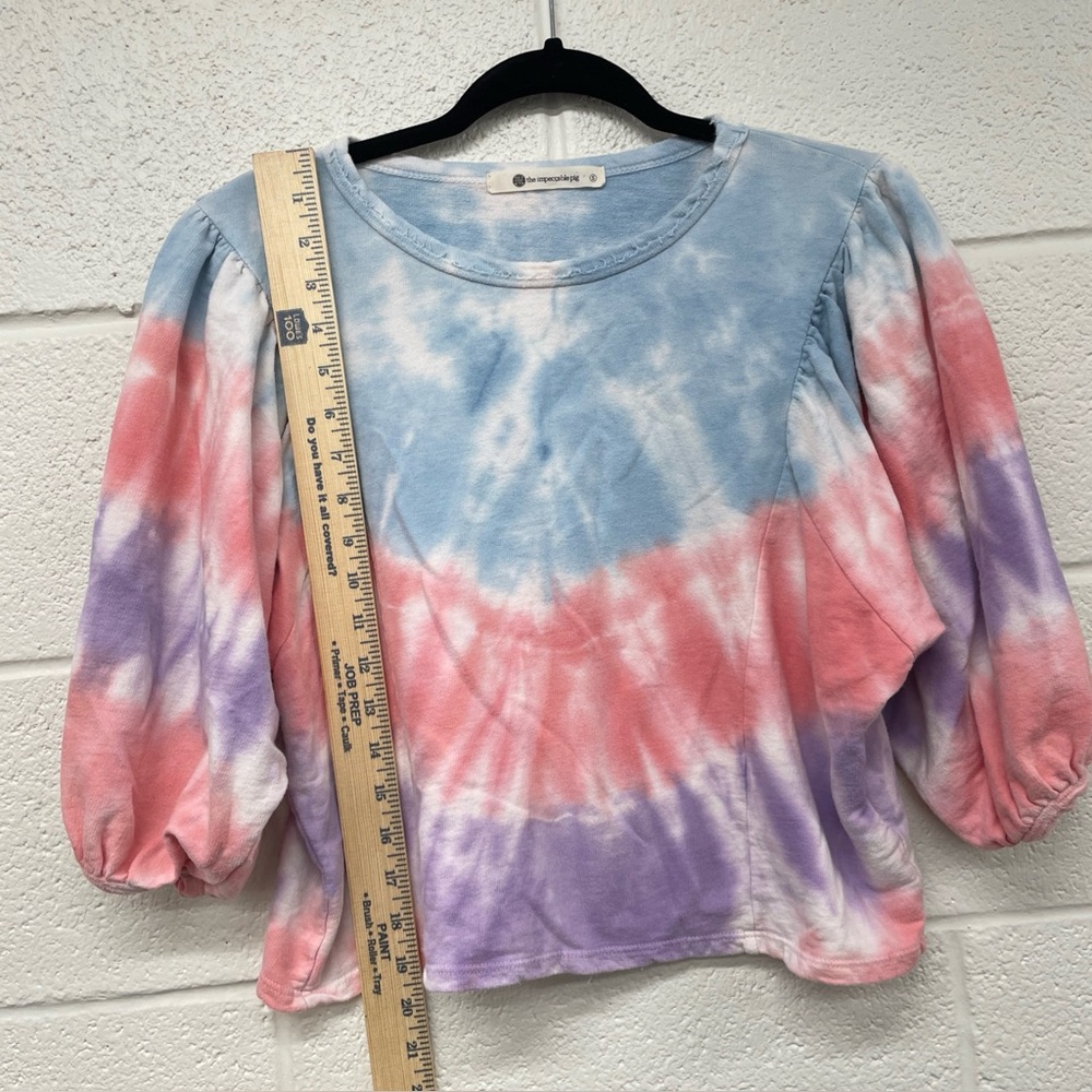 Tie-Dye Puff Sleeve Top